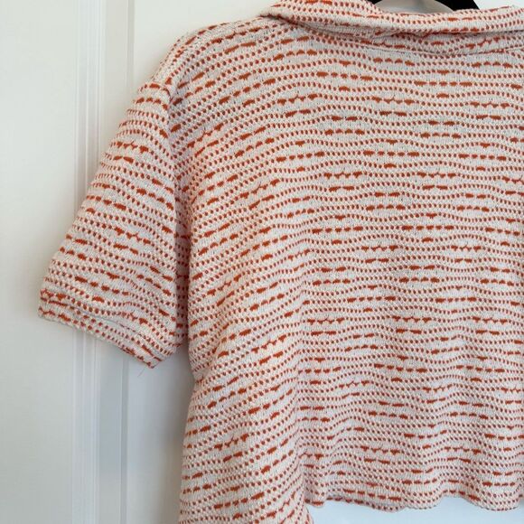 ZARA | knit crop polo top - Picture 5 of 9